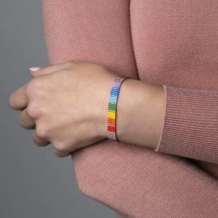 crna narukvica rainbow black