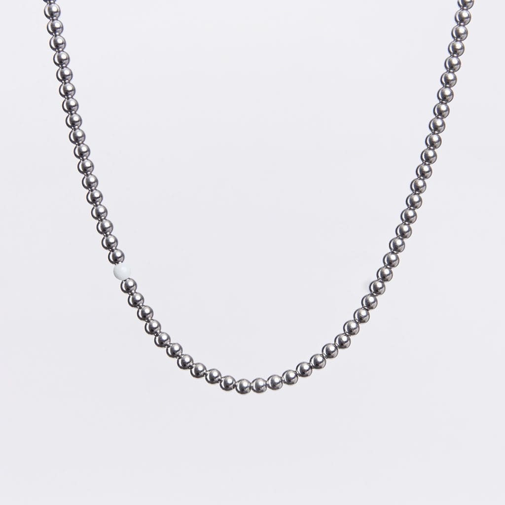 biserna ogrlica Crystal beli oniks