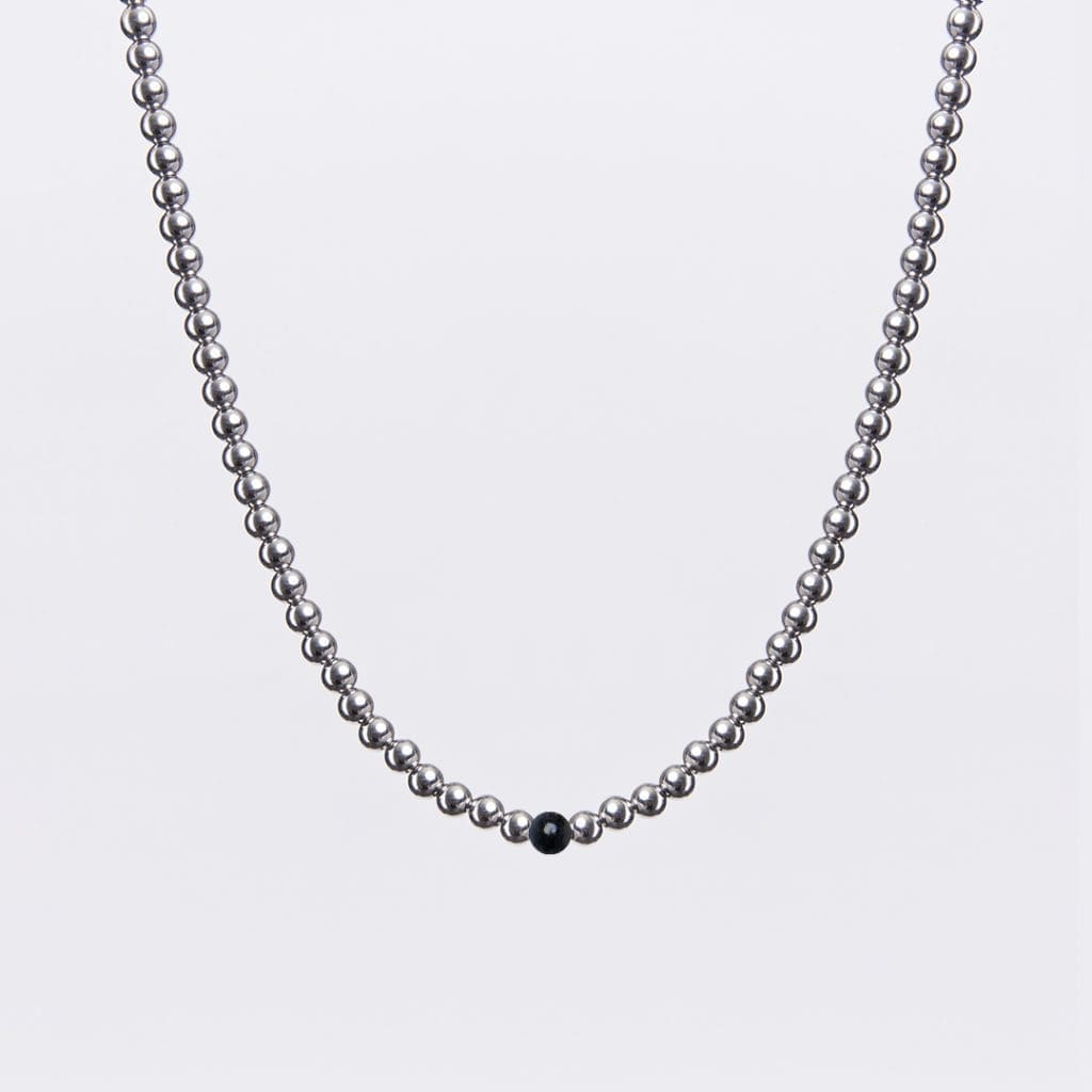 crystal biserna ogrlica crni oniks