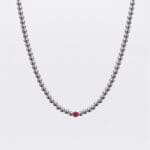 biserna ogrlica Crystal crveni kvarc