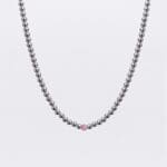 biserna ogrlica Crystal koral kvarc m2