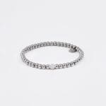 narukvica Crystal mini srebrna roze kvarc