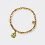 narukvica charm detelina mini zlatna