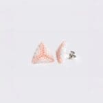 Fusion belo roze minđuše visoki sjaj