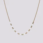 ogrlica zlatna-bela Simplicity Miyuki