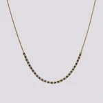 Simplicity ogrlica zlatna crna