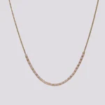 ogrlica zlatna lila nerđajući čelik Miyuki