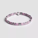 Essential narukvica lila srebrna