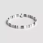 Miyuki belo-srebrna narukvica