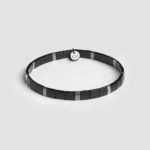 miyuki narukvica crna srebrna-2