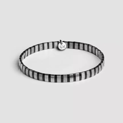 miyuki narukvica crno srebrna-4