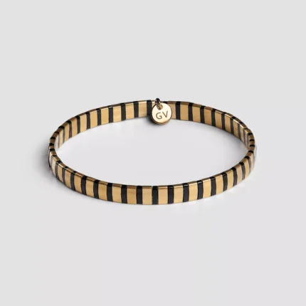 narukvica crno-zlatna Miyuki perle