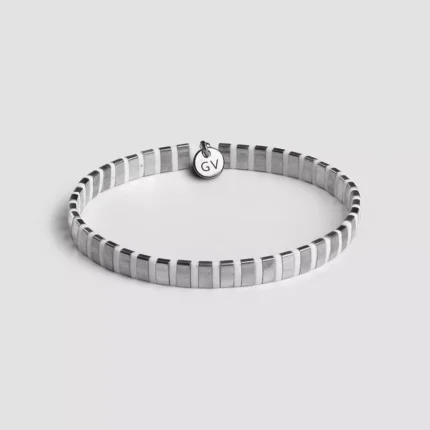 miyuki narukvica srebrno-bela