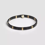 narukvica crno-zlatna Miyuki perlice