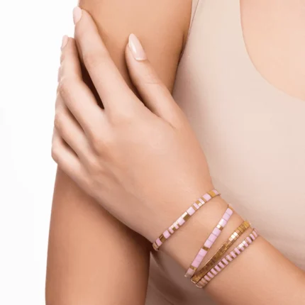 narukvica miyuki roze zlatna-2