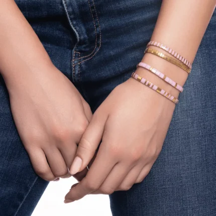 narukvica miyuki roze zlatna-3