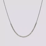 ogrlica srebrna nerđajući čelik miyuki