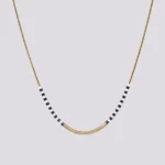 ogrlica zlatne crne bele perlice