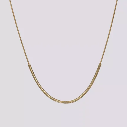 ogrlica zlatna nerđajući čelik Miyuki