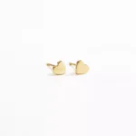 minđuše srca mini zlatne