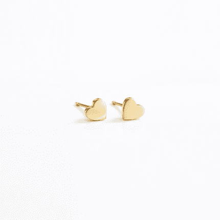 TINY minđuše stainless steel heart