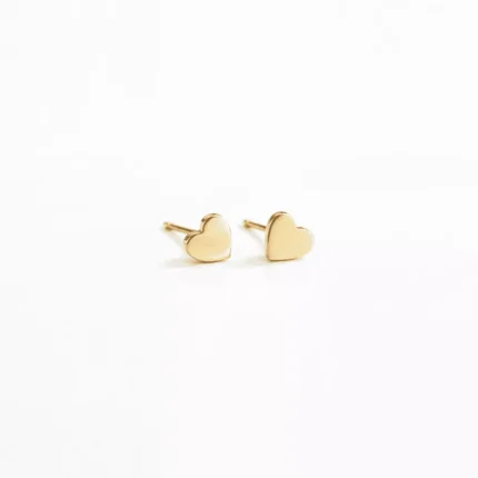 minđuše srca mini zlatne