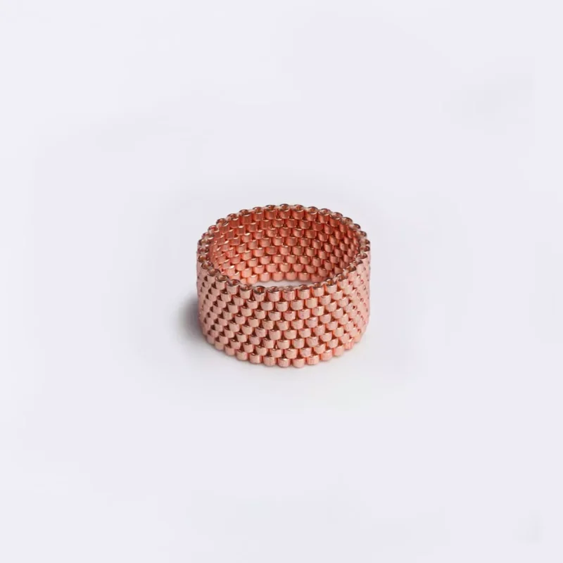 mono prsten roze zlato