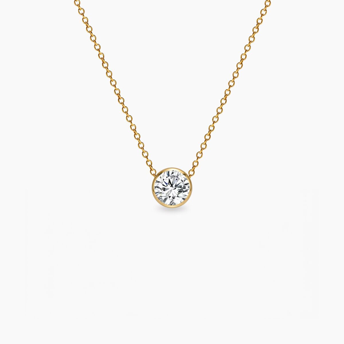 Birthstone-April-ogrlica-14k-pozlata-stainless-steel Birthstone April ogrlica stainless steel sa pozlatom - Slika 1