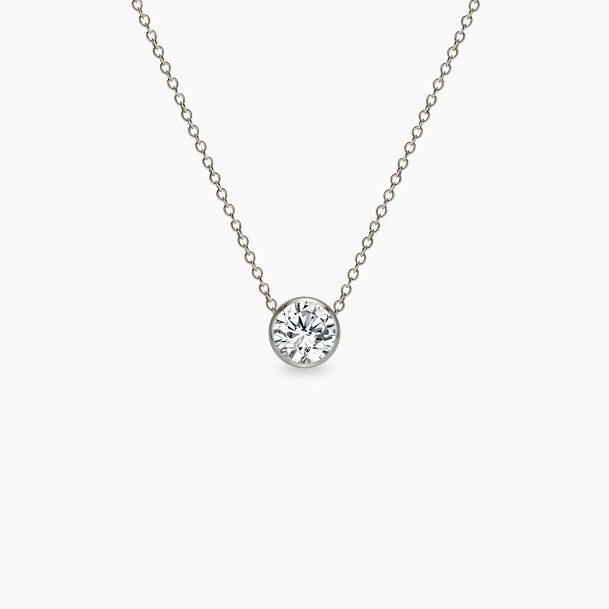 Birthstone-April-ogrlica-stainless-steel Birthstone April ogrlica stainless steel - Slika 1