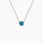 Birthstone Decembar ogrlica stainless steel