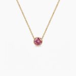 Birthstone Jul ogrlica stainless steel sa pozlatom