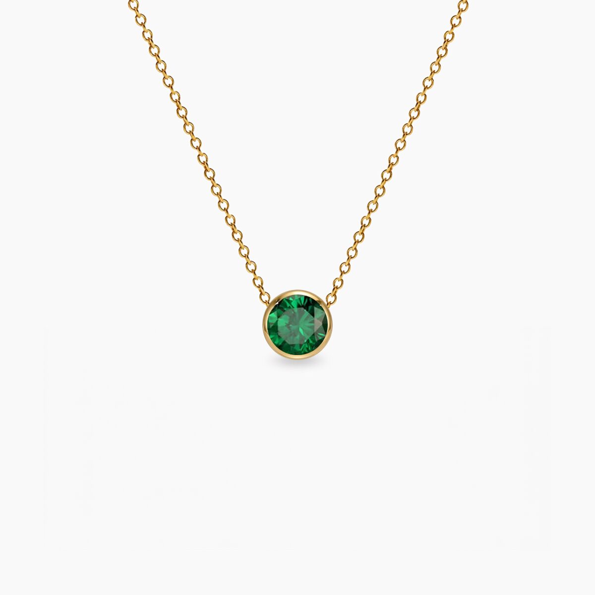 Birthstone-Maj-ogrlica-14k-pozlata-stainless-steel Birthstone Maj ogrlica stainless steel sa pozlatom - Slika 1