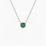 Birthstone Maj ogrlica stainless steel