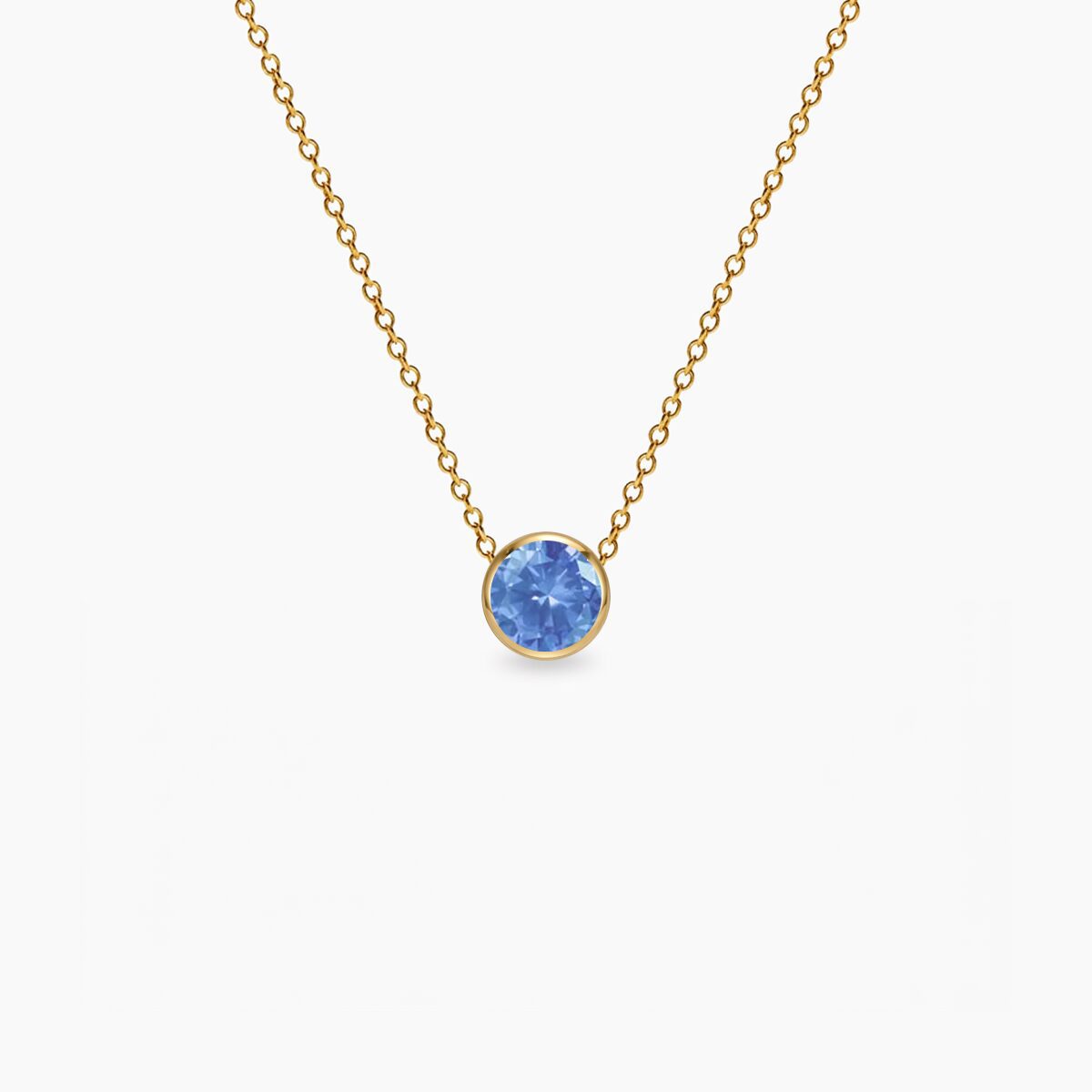 Birthstone-Mart-ogrlica-14k-pozlata-stainless-steel Birthstone Mart ogrlica stainless steel sa pozlatom - Slika 1