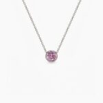 Birthstone Oktobar ogrlica stainless steel