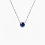 Birthstone Septembar ogrlica stainless steel