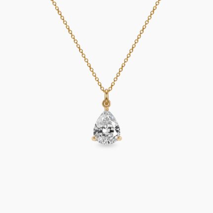 CHARM cirkon kapljica stainless steel sa pozlatom