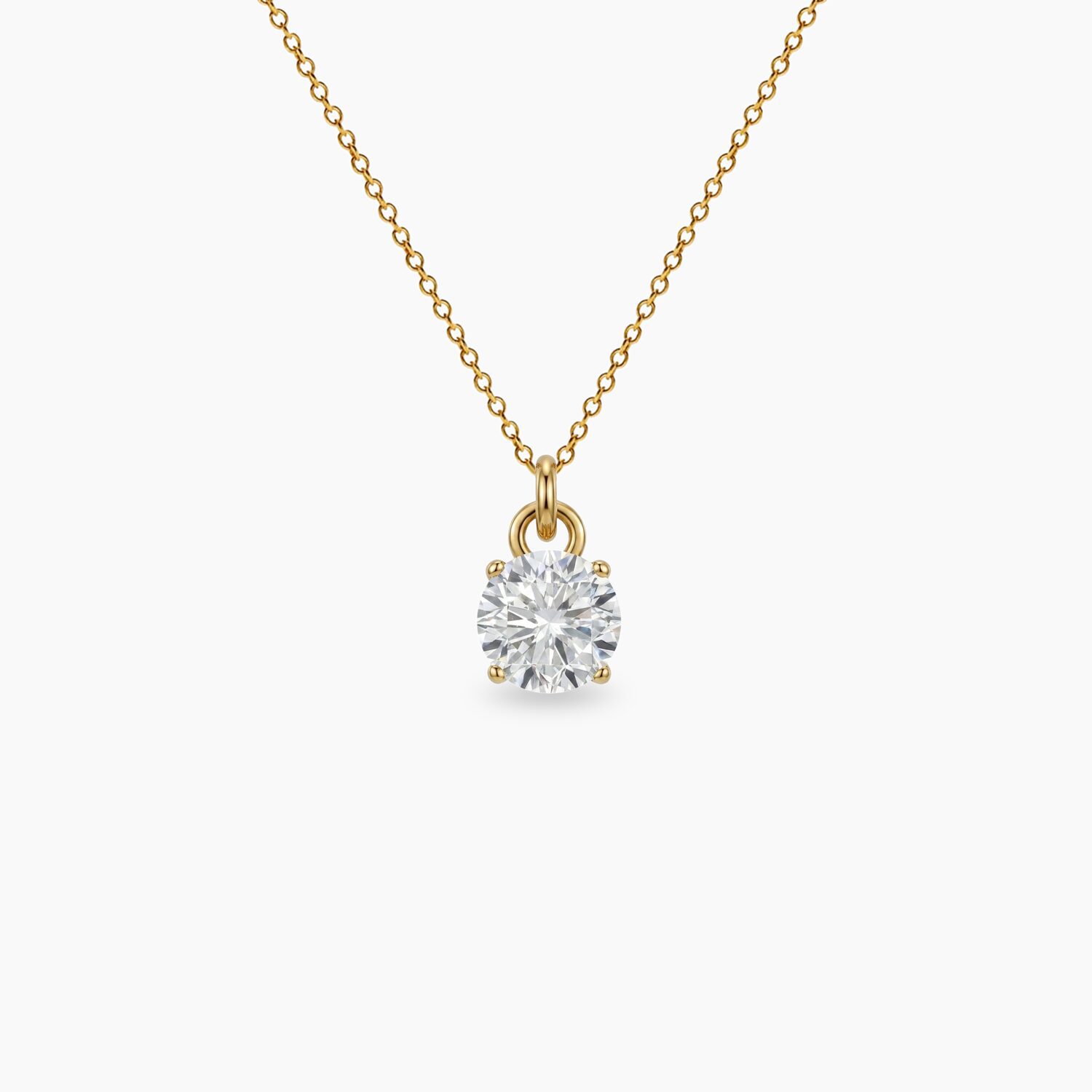CHARM-cirkon-okrugli-zlatna CHARM cirkon okrugli stainless steel sa pozlatom - Slika 1
