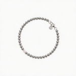 CRYSTAL roze kvarc stainless steel mini narukvica