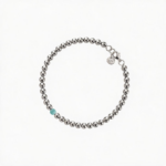 CRYSTAL tirkiz stainless steel mini narukvica