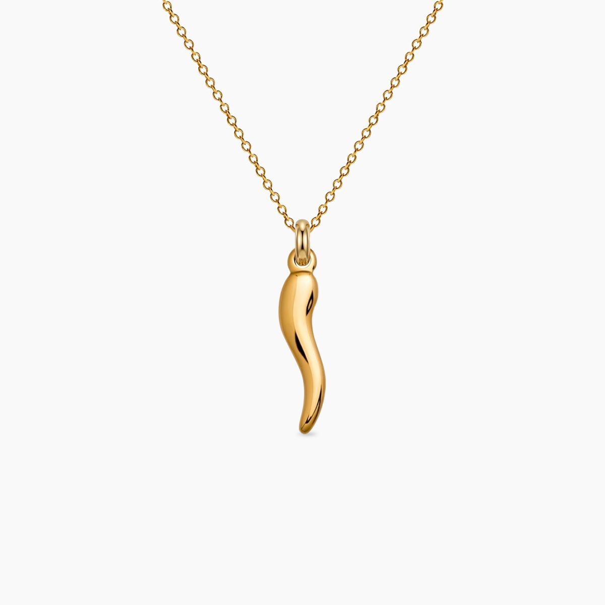 Charm-ogrlica-papričica-stainless-steel-14k-pozlata Charm ogrlica papričica stainless steel sa pozlatom - Slika 1