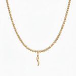 Classic Charm stainless steel mini ogrlica zlatna