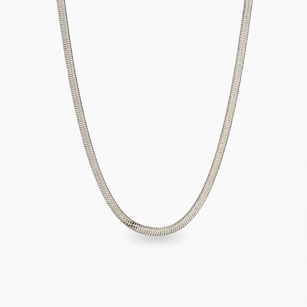 Herringbone snake chain ogrlica stainless steel Herringbone snake chain ogrlica stainless steel - Slika 1